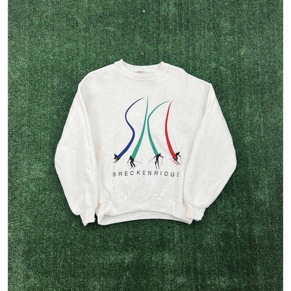 Vintage 90s Crazy Shirts Breckenridge Ski Crewneck Sweatshirt USA size Medium
